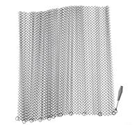 HavenDomicile Set di tende per camino, in rete metallica, con maniglie, colore nero, 61 x 53 cm, catena parascintille da appendere per interni, copertura protettiva decorativa resistente al calore