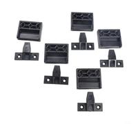 HavenDomicile Staffe di collegamento per pannelli di mobili, clip a pressione per montaggio a parete divisoria a colonna romana, colore nero, in plastica ABS a sgancio rapido, confezione da 5 (5 pezzi