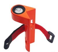 HavenDomicile Strumento portatile di livello ad angolo retto in alluminio con cinghia di misurazione 85 mm per indagine edilizia (arancione)