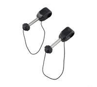 HavenDomicile Supporto per kayak Paddle Lock Holder Barca Remo Supporto Pin Bar con rotazione a 360 gradi Design per Gommone Canoa Zattera Nero Confezione da 2