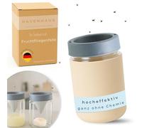 HAVENHAUS Trappola per mosche della frutta beige riutilizzabile | trappola per mosche della frutta per cucina | sbarazzarsi definitivamente dei moscerini della frutta | Fruit Fly Trap | trappola viva