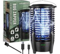 HAVENWARE Bug Zapper, zanzariera elettrica 2 in 1 e luce da campeggio, trappola per insetti ricaricabile UV con griglia ad alta tensione, impermeabile, per uso interno ed esterno