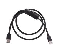 Haveratio Cavo USB ad velocità USB 3.0 da Maschio a Maschio Linea di trasferimento Dati 5 Gbps Ricarica Rapida con Interruttore per Fotocamera Portatile con Disco Rigido