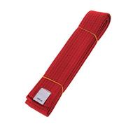 Haveratio Cintura per Taekwondo Professionale Karate Judo Doppio Avvolgimento Cintura per Arti Marziali a Righe 180cm/280cm per Adulti Bambini Bambini Rosso