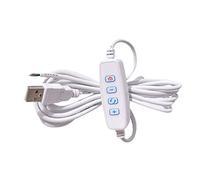 Haveratio DC5V LED Dimmer Prolunga Porta USB Cavo di Alimentazione Controller dimmer per luci a LED, luci a Nastro, luci a Nastro Bianco