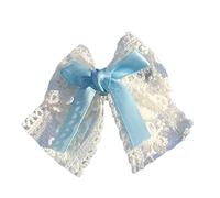 Haveratio Fermagli per Capelli per Ragazze Belle Barrettes Festival Bowknot Forma Stereo Tornante Fermagli per Capelli in Metallo per Adolescenti Decorazioni per Capelli Blu