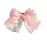 Haveratio Fermagli per Capelli per Ragazze Lovely Barrettes Festival Bowknot Forma Stereo Tornante Fermagli per Capelli in Metallo per Adolescenti Decorazioni per Capelli Rosa