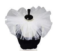 Haveratio Girocollo Vintage in Maglia con Collo in Tulle e Volant, Rinascimentale per Cosplay di Halloween