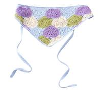 Haveratio Turbante floreale Bohemia per donna Turbante elasticizzato Sciarpa floreale lavorata a maglia Turbante avvolgente per la testa colorato