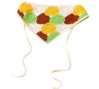 Haveratio Turbante floreale Bohemia per donna Turbante elasticizzato Sciarpa floreale lavorata a maglia Turbante avvolgente per la testa colorato