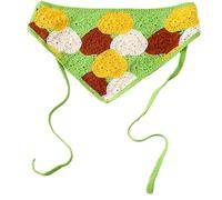 Haveratio Turbante floreale Bohemia per donna Turbante elasticizzato Sciarpa floreale lavorata a maglia Turbante avvolgente per la testa colorato
