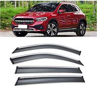 HAVERN 4 Pezzi Automotive Deflettori d'Aria Antiturbo per Mercedes Benz GLA 2020 2021, Finestra Laterale Antipioggia Paravento Deflettore Visiera