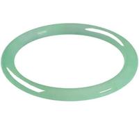 HAVERN Bracciale di Giada Bracciale Rigido di Giada Naturale, Bracciale Rigido di Giada Verde Chiaro, Bracciale Rotondo Sottile di Giada, Porta Fortuna, con portagioielli, 54-64 mm (62 mm