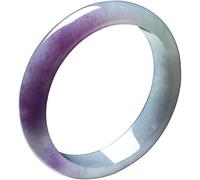 HAvern Bracciale in Giada Bracciale Rigido in Giada Naturale, Bracciale in Giada da Donna, Bracciale in Giada Viola, Il Regalo Migliore, Porta Fortuna, con Confezione Regalo (54-63 mm) (6