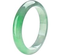 HAvern Bracciale Rigido in Giada per Donna Bracciale Verde Naturale in Stile Cinese retrò per Donna Giada Naturale in Stile Cinese retrò (63-64mm) Green,jade