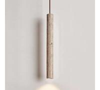 HAvern Lampadario a Sospensione in Marmo Vintage, Moderno di Mezza Età, Lampada per Scala Rustica, Striscia Lunga, Plafoniera Sospesa in Pietra, G9, 40 x 4,5 cm, Warm Light