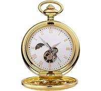 HAvern Orologio da taschino meccanico vintage Orologio da taschino con catena Orologio da taschino meccanico con orologio da taschino analogico tradizionale con scheletro analogico a cate