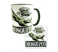 Havilland Dh 98 Zanzara Raf Rcaf Raaf Aereo Azione Mug Sottobicchiere Set