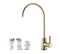 havin HV801 - Rubinetto per acqua potabile, per osmosi inversa, colore oro spazzolato
