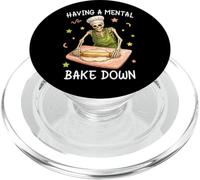 Having a Mental Bake Down Skeleton Funny Baker Meme Baking PopSockets PopGrip per MagSafe