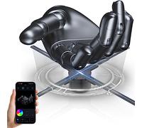 HAVisikr Ventola con ologramma 3D, risoluzione 2000 x 1444px, 722 perline LED HD, supporto video olografico per proiettore pubblicitario, app, Bluetooth Audio+WiFi (62 cm, 16 G)