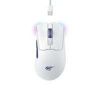 Mouse Havit 6950676229837 Wireless/Wired 10000 DPI Bianco 7 Pulsanti RGB