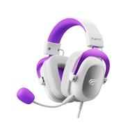 havit Cuffie HV-H2002d Viola, Gamer, con Microfono, Altoparlante 53mm, Spina 3.5mm: Compatibile con XBOX ONE e PS4, HV-H2002d Colore Viola e Bianco