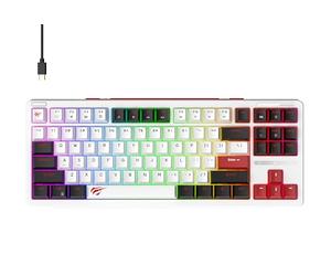 Havit Gamenote KB902L RGB - Tastiera meccanica da gioco, colore: Rosso