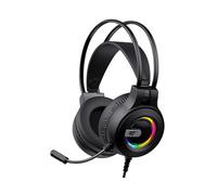 Auricolari Havit H2040d cablati USB e jack 3,5 mm Gaming retroilluminati neri