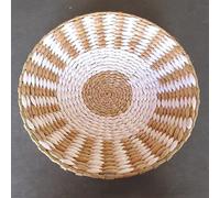 HAVLOC Piatto da Parete in Paglia Decorazione da Appendere alla Parete Camera da Letto Divano Comodino Home Deco30x30cm