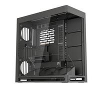 HAVN HS 420 VGPU Custodia per PC Mid Tower ATX a doppia camera nera | Kit GPU verticale PCIe 5.0, 11 ventole da 140 mm e 3 supporti per radiatori da 420 mm, vetro temperato, hub ventola PWM