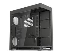 HAVN HS 420 Dual-Chamber ATX Mid Tower PC Case Nero | Design ibrido, 11 ventole da 140 mm e 3 supporti per radiatori da 420 mm, gestione dei cavi SimpliCable, vetro temperato, hub ventola PWM