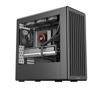 HAVN Case per PC Mid Tower BF 360 ATX, telaio in acciaio SGCC semi-aperto, gestione cavi SimpliCable, staffa superiore rimovibile, funzionamento silenzioso, struttura in acciaio di alta qualità, nero