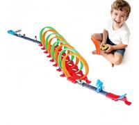 Havnidy Autocarro per bambini, giocattolo da corsa con 8 loop a 360° e 6 auto ritirate veloci, giocattolo da pista regalo per ragazzi dai 3 4 5 6 anni in su