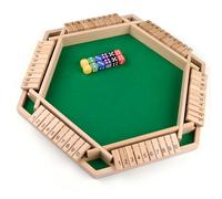 Havnidy Shut The Box - Gioco da tavolo in legno per 6 giocatori, giochi classici dadi, gioco da viaggio, gioco tradizionale matematica in legno per pub, fantastici giochi da tavolo per tutto