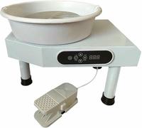 HAVVMK Mini tornio da vasaio, tornio da vasaio Elettrico per Studio di Ceramica, Macchina per la formatura della Ceramica Fai da Te, Strumento per Argilla, Macchina per Ceramica per princ
