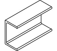 HAWA Clip Profile in alluminio forato per pannelli in legno