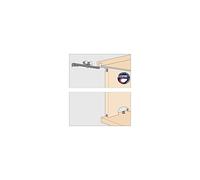 HAWA Clipo 16 HM IS - Maniglia per porta scorrevole per 1 porta scorrevole (frontale interno) fino a 16 kg