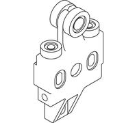 HAWA Multifold 30 - Unità con rotelle per porta scorrevole, 2 rotelle