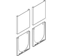 HAWA Ordena 19000 - Tappi di copertura quadrati, in plastica grezza, 70 F