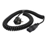 HAWA R6504 Cavo IEC Nero 3.8 m Cavo a spirale