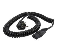 HAWA R6504 Cavo IEC Nero 3.8 m Cavo a spirale