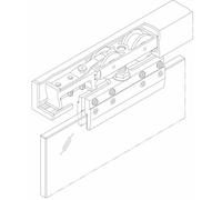 Hawa Sliding Solutions Set di montaggio HAWA-Junior 80/GS