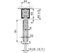 Hawa Sliding Solutions Set di raccordi HAWA-Junior 80/GP