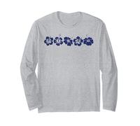 Hawaii Aloha Hibiscus Flower Hawaii Surfer Design vintage Maglia a Manica