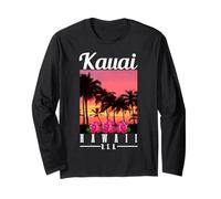 Hawaii Aloha Kauai Isole Hawaii Surfista Maglia a Manica