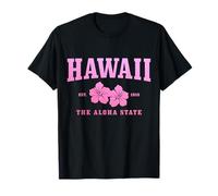 Hawaii Aloha State Hibiscus Surf Surfer Maui Kauai Hawaii Maglietta