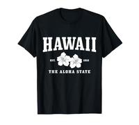 Hawaii Aloha State Hibiscus Surf Surfer Maui Kauai Hawaii Maglietta