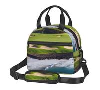 Hawaii Beach Golf Course Borsa per il pranzo per uomini e donne Borsa termica per adulti Borsa per il pranzo riutilizzabile Tracolla regolabile, grande capacità a prova di perdite Borse termiche per