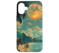 Hawaii Beach Travel grafica minimalista Custodia per iPhone 16 Plus
